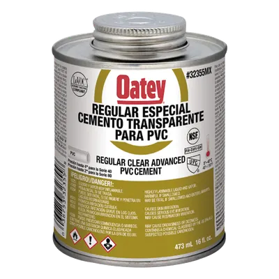 Cemento claro para PVC AMANCO-WAVIN ATUP16PE de 473 ml