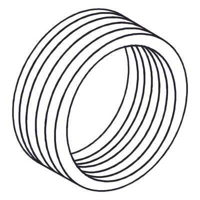 Reducción Bushing / Aluminio / 1" a 3/4" / Uretano Púrpura / Clase I, II, III / Conduit Rígido e IMC