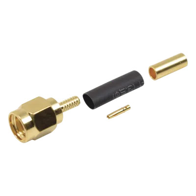 Conector SMA macho inverso RF Industries RP-3000-1B para RG-174/U y RG-316/U