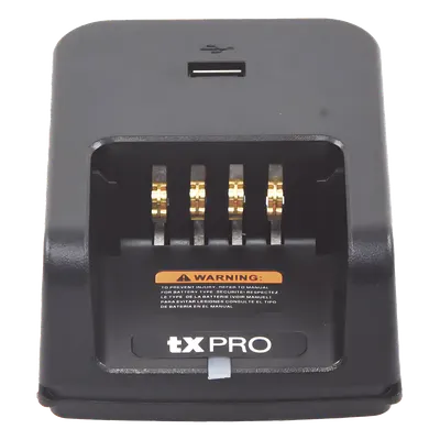 Cargador de escritorio TX PRO TXCAR50A para 4 radios
