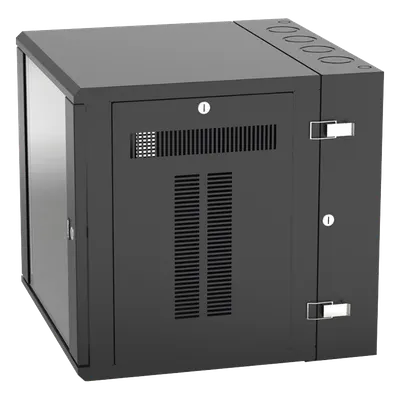 Gabinete de pared PANDUIT PZWMC12W de 12 UR con puerta de vidrio