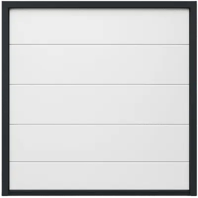Seccion para puerta de Garage / Lisa / Linea Central / Panel de 21" / Color blanco / Para APDOOR148 / Estilo Americana.