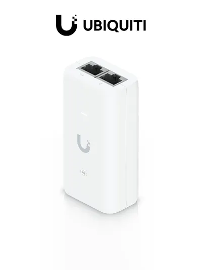 Inyector PoE UniFi U-PoE Gigabit para equipos compatibles 802.3af