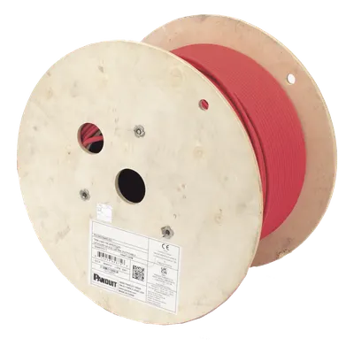 Bobina de Cable UTP / Cat6A / 23 AWG / LSZH / 305 m (1000 pies) / Rojo