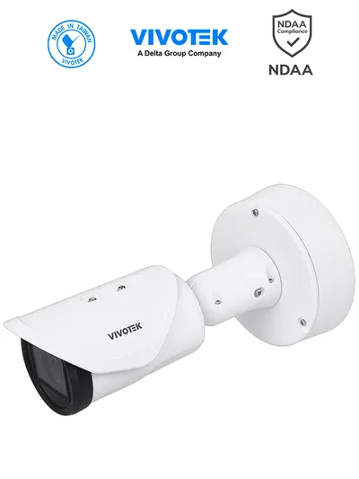 VIVOTEK IB9387-LPR-V3 - Cámara IP bullet exterior ANPR 5 MP, lente varifocal 2.7-13.5mm, WDR PRO, SNV, IR 50m, IP67 e IK10, Lectura hasta 30 Km/h, Compatibilidad Wiegand, ANPR MMC