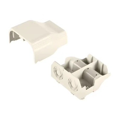 Conector de Tubería a Canaleta / Salidas 1/2", 3/4", 1" y 1 1/4" / PVC Rígido / UL94V-0 / TIA/EIA / Color Blanco Mate