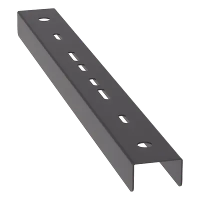 Soporte Tipo Trapecio / Hasta 12 in (305 mm) Ancho / Varilla Roscada 1/2 in / Acero con Recubrimiento en Polvo / Negro