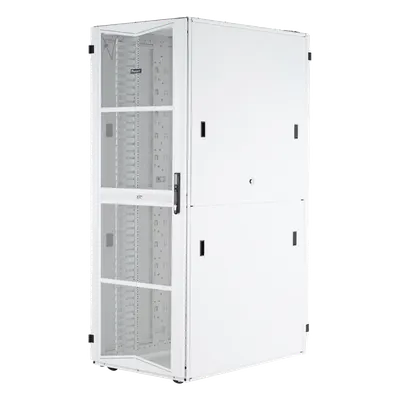 Gabinete para Centros de Datos / 42 UR / 600 mm Ancho / 1070 mm Profundidad (3.5 pies) / Acero / Blanco