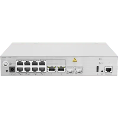 Controladora de Puntos de Acceso / 10 puertos 10/100/1000 Mbps / 2 puertos 10GE SFP+ / Hotspot 2.0 / Roaming Capa 2 y 3 / Rendimiento 12 Gbps / Soporta 1,024 Puntos de acceso Huawei eKit