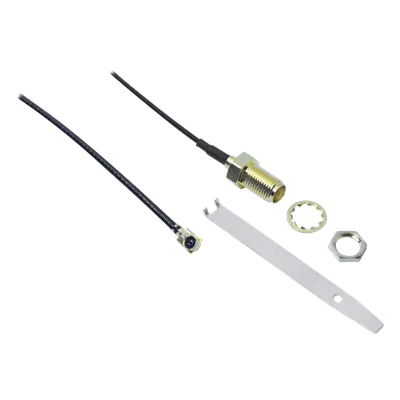 Cable adaptador / conector U.FL a SMA hembra / para comunicadores GSMX, GSMV, VISTA-GSM, LYNX Plus y LYNX Touch