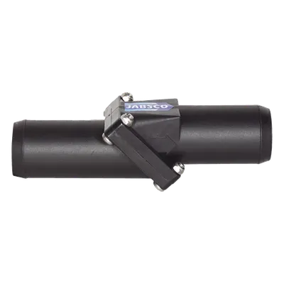 Válvula Anti-Retorno en Línea / Conexión Manguera 38 mm (1 1/2") / Cuerpo Plástico / Válvula Nitrilo / 108 mm (4.25") Largo / 0.11 kg