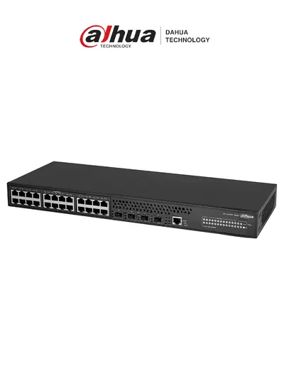 DAHUA DH-AS5500-24GT4XF / Switch Gigabit/ 24 Puertos/ Potentes funciones L2 y L3/ Marco Inteligente Resiliente 2 (IRF2)