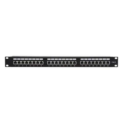 Panel de parcheo LINKEDPRO LP-PP-630 Cat6 blindado de 24 puertos