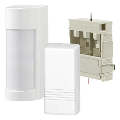 Detector PIR inalámbrico para exterior OPTEX VXI-R-WH, 12 m y 90°
