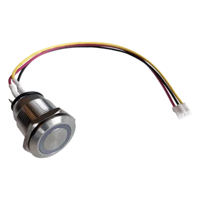 Botón de acero inoxidable NEXMOSPHERE S-B90W43 con LED programable