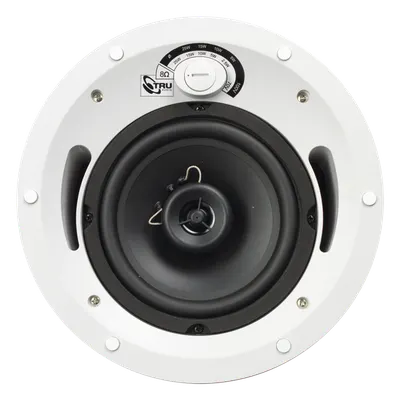 Altavoz de Techo Comercial / 2 Vías / 6.5 in / 60 Watts / 70V/100V/8 Ohms / UL 1480 / Humedad Exterior Cubierto