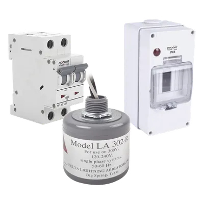 Kit de protección CA EPCOM POWERLINE PL10ACA de 400 Vca y 10 A