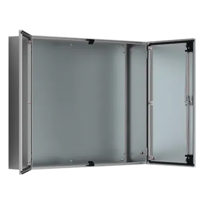 Gabinete de Doble Puerta / 1200 x 1200 x 400 mm / Acero Inoxidable Cepillado / IP55 / NEMA 12 / IK10