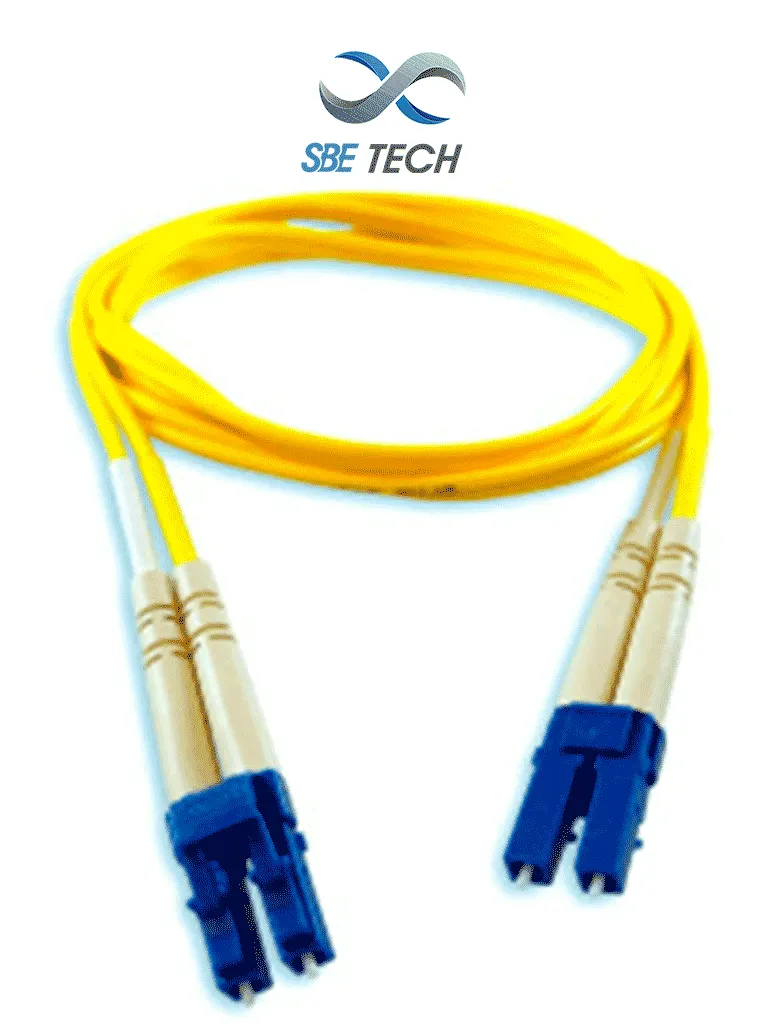 Jumper de fibra óptica SBE TECH LC-LC monomodo dúplex de 2 metros