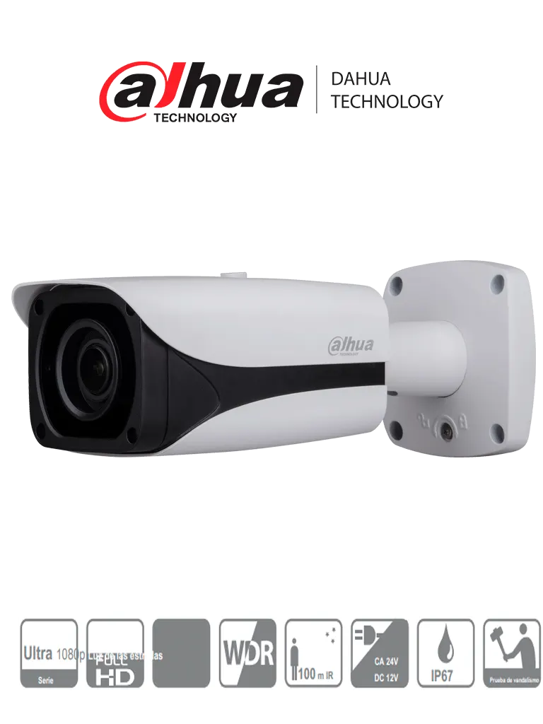 DAHUA DH-HAC-HFW3231EN-ZT-2712- Camara bullet STARLIGHT  HDCVI  1080p / 0.005 Lux a color / WDR Real 120 dB / Lente motorizado / 100M Smart ir / Voltaje dual 12 VDC/24 VAC/