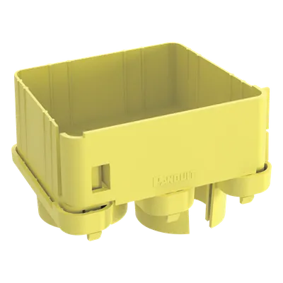 Tapa de salida PANDUIT FRIDT4X4LYL para canaleta 4x4, 2 puertos