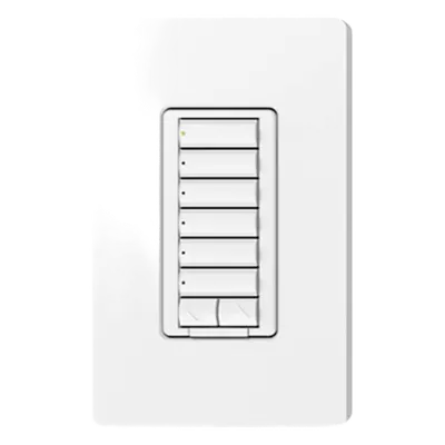 Botonera de pared seeTouch / 6 botones + subir/bajar / retroiluminada / 120 V~ 0.6 W / RF a 9 m de repetidor / color taupe / RadioRA 2