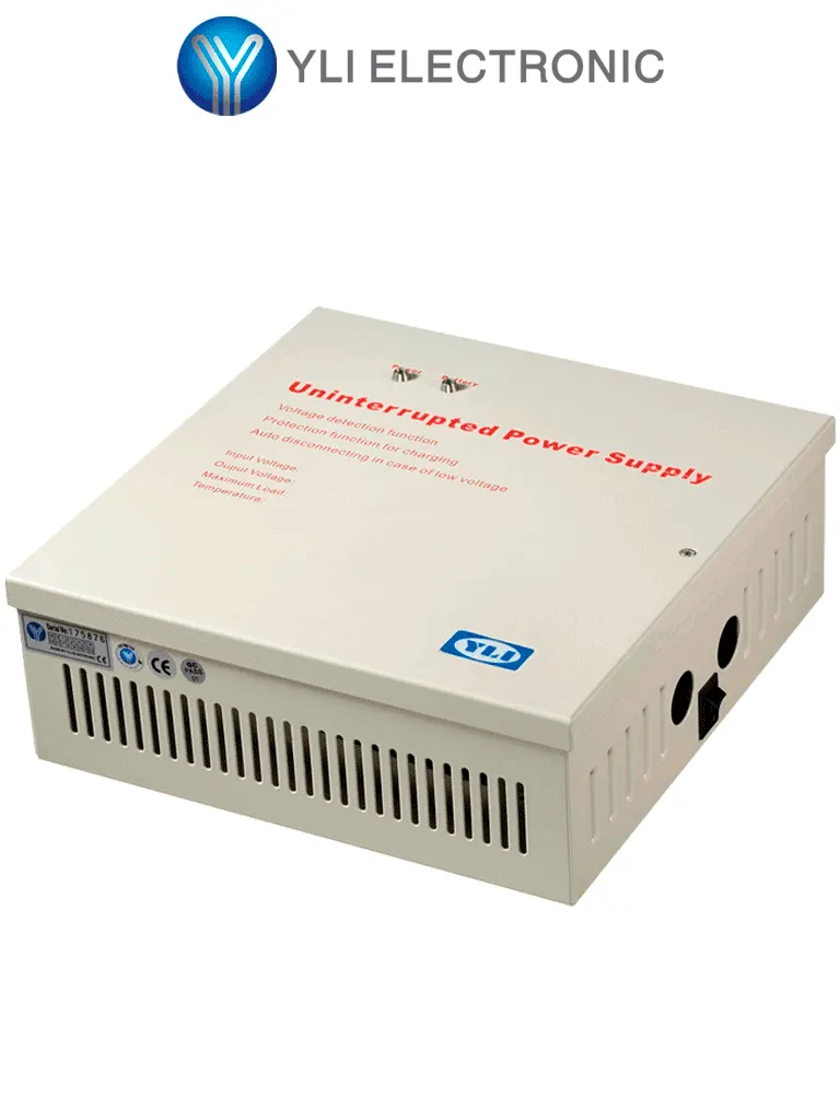 Fuente para control de acceso YLI ELECTRONIC YP-902-12-3 con salida de 12 Vcc