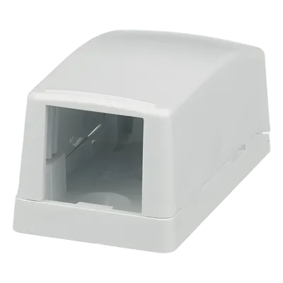 Caja de Montaje en Superficie / 1 Puerto Mini-Com / Bajo Perfil / ABS / 26.3 x 23.2 x 48.1 mm