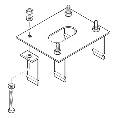 Anclaje para Barreras Automáticas / Compatible GARD4 y G3750 / Instalación Industrial / Alta Resistencia