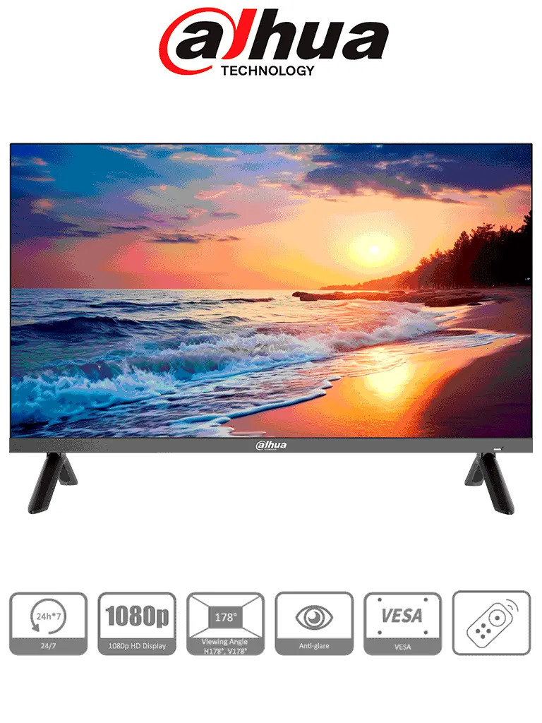 Monitor Dahua DHI-LM32-F200N de 32 pulgadas para monitoreo 24/7