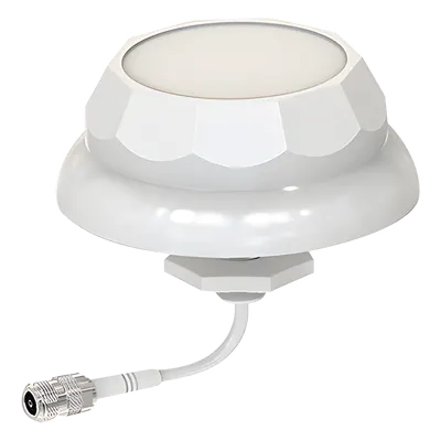 Antena domo / 2.4 GHz / 3 dBi / N-hembra / 11.9 x 5.3 cm / 210 km/h viento / 0.39 x 0.17 ft