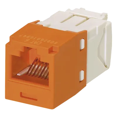 Jack RJ45 PANDUIT CJ688TGOR Cat 6 con terminación sin herramienta