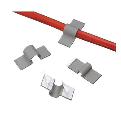 Clip adhesivo / 12,7 mm / 200 mm largo / 2,5 mm ancho / Nylon 6.6 UV / -40°C a 85°C / UL 62275