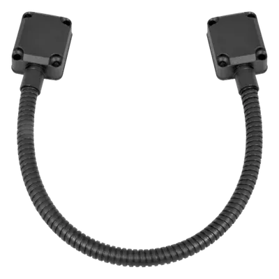 Loop Pasacable / Acero Inoxidable / 40 cm (1.3 ft) / Tapas de Aluminio / Control de Acceso / Negro