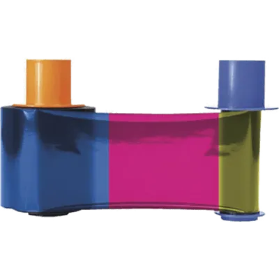 Ribbon para impresora de tarjetas HID 045631 YMCKOK de 600 impresiones