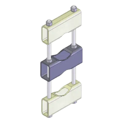 Herraje de Montaje para Antenas / Rango 60.2 a 114.3 mm (2.37 a 4.5 in) / Acero al Carbón Galvanizado / Múltiples Configuraciones / Exterior