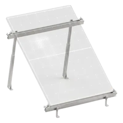 Montaje para Panel Solar / Riel de 1.4 m (4.6 ft) / Aluminio Anodizado / Resistencia al Viento 136 km/h / Aterrizaje Integrado / Módulos 35 mm