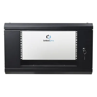 Gabinete de pared LINKEDPRO SR-1906-LH3G de 6U con puerta de cristal