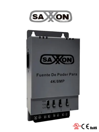 Fuente de poder SAXXON PSU1205A-4K regulable de 4 canales
