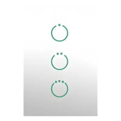 Interruptor táctil SMARTHOME BY EPCOM MHS513 para 3 circuitos