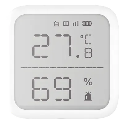 Sensor Inalámbrico de Temperatura y Humedad / Rango -35°C a 99°C / Alcance 800 m (2624.7 ft) / Cifrado AES-128 / Diseño Compacto 2.7" / Interior