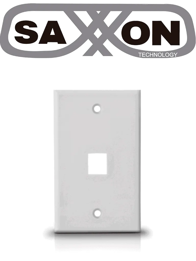 Placa de pared SAXXON A175-1A vertical con un puerto Keystone