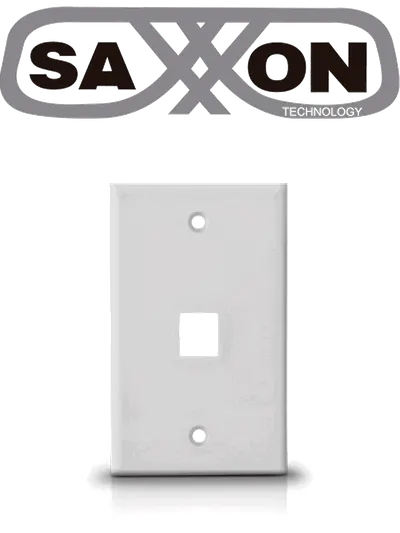 Placa de pared SAXXON A175-1A vertical con un puerto Keystone