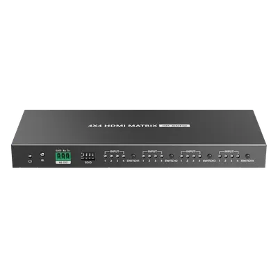 Matriz HDMI EPCOM TITANIUM TT414PRO 4x4 con resolución 4K