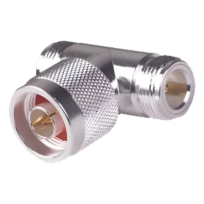 Adaptador RF en T RF Industries RFN-1010-1, N macho a doble N hembra