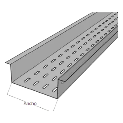 Fondo Perforado / Perfil Z / 4 in x 9 in / Aluminio / 10 ft Longitud