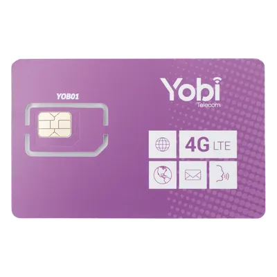 SIM de datos YOBI SIM3GBYOBI con 3.5 GB mensuales por 12 meses