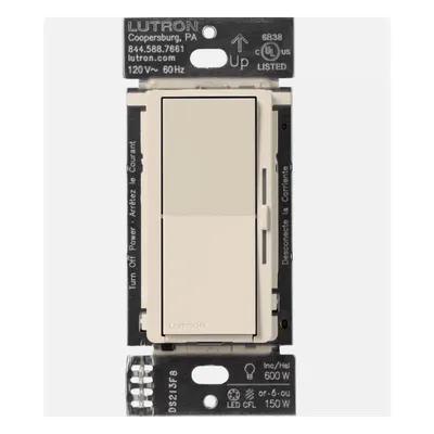 Atenuador de Pared Inalámbrico / Sin Neutro / 150 W LED/CFL - 600 W Incandescente/Halógena / 120 V / 3 Vías con Hub Caseta