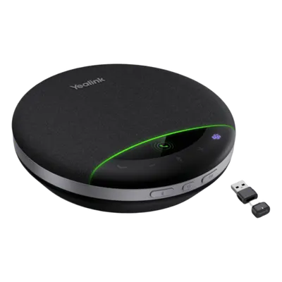 Altavoz de Conferencia Bluetooth / 6 Micrófonos con IA / Alcance 30 m (98.4 ft) / Daisy Chain Inalámbrico / Autonomía 35 h / Pantalla LCD
