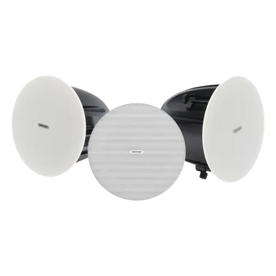 Kit de Voceo IP / Altavoz Principal PoE + 2 Bocinas Secundarias / 10 Watts / Bluetooth / Hik-Connect / 24 VCD o PoE 802.3at